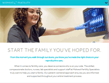 Tablet Screenshot of midwestfertility.com